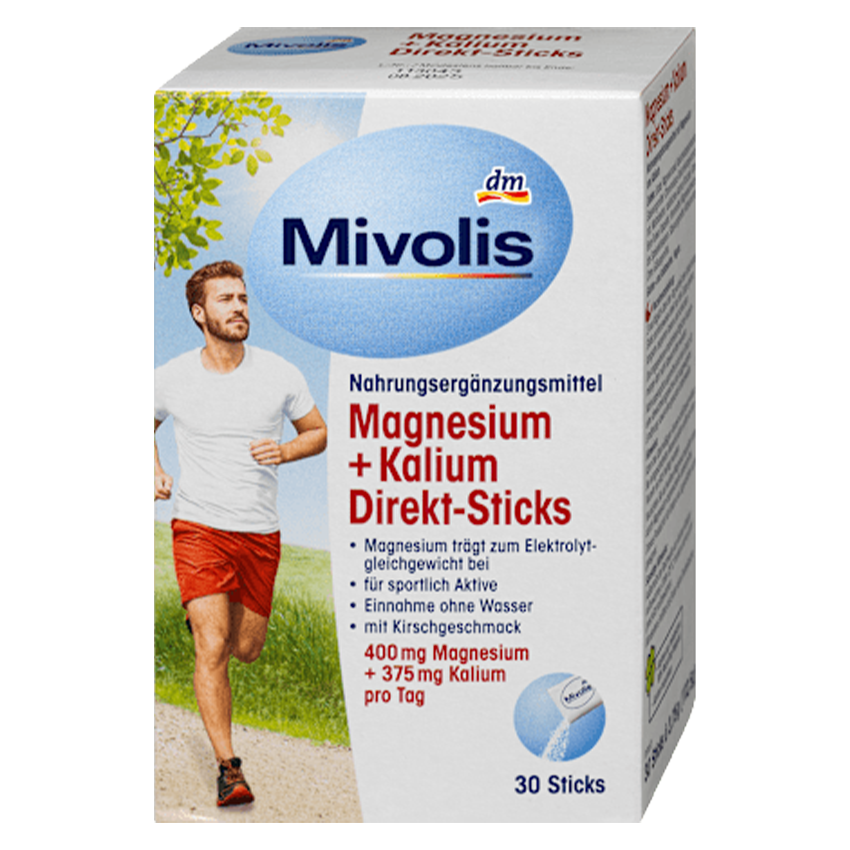 Mivolis Magnesium + Kalium Direkt-Sticks